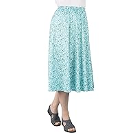 Fashion Friendly Aqua Floral Skirt