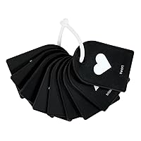 Hudson Baby High Contrast Flash Cards, Black White, One Size
