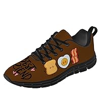 Bacon Shoes for Women Men Running Walking Tennis Lightweight Comfortable Sneakers Food Shoes Gifts for Her Him