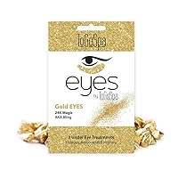 ToGoSpa Golden EYES, 24k Magic | Premium Clean Anti-Aging Gel Masks with Collagen, Hyaluronic Acid, Aloe Vera, Vitamins C & E, and 24k Nano Gold to Promote Health and Radiant Skin – 3 Pack…