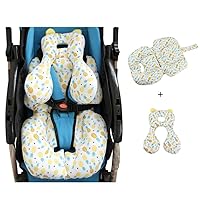 Baby Head Rest Body Support Seat Pad - Baby Infant Car Seat Pram Pushchair Stroller Safety Soft Cotton Cushion Pad Pillow Mat
