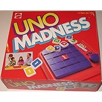 1995 Mattel, Inc. International Games, Inc. A Mattel Company Mattel Uno Madness Tabeltop Game No. 9006---complete Version---comes with 43 Uno Tiles, 1 Uno Madness Game Unit, 4 Tile Racks, Easy to Read Instructions---ages 7 to Adult---players 2 to 4. (International Games, Inc., a Mattel Company. Copyright 1995 Mattel, Inc. All Rights Reserved. Mattel Logo Is a U.s. Trademark of Mattel, Inc. Uno and Uno Madness Are Trademarks of International Games, Inc. )