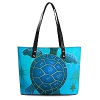 Womens Handbag Turtle Leather Tote Bag Top Handle Satchel Bags For Lady