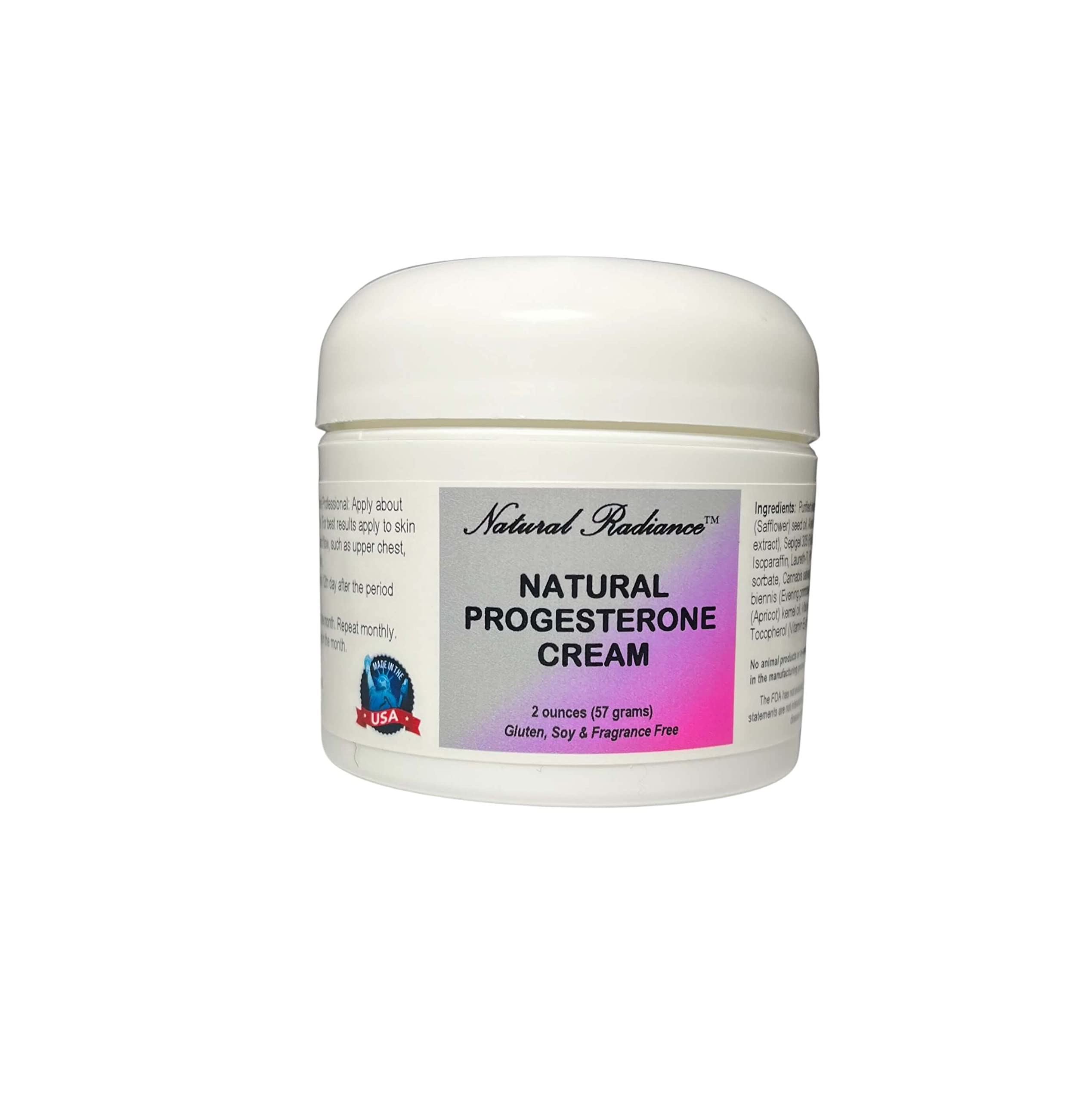 Natural Radiance Progesterone Creme 2 oz. Jar