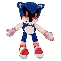 UIQCBHD 14.6 inch Blood Sonic.exe Plush Toy, Dark Sonic.exe