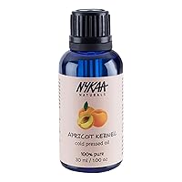 Nykaa Naturals 100 Percent Pure Cold Pressed, Apricot Kernel, 1.01 oz - Essential Oils for Dry, Sensitive Skin - Face Oil for Wrinkles and Skin Tone