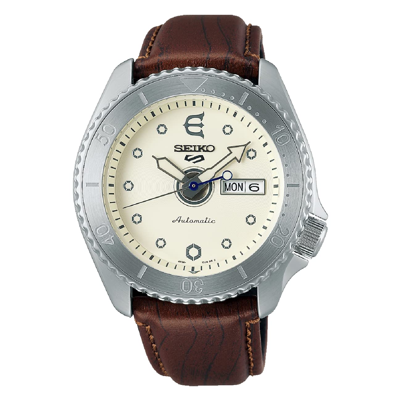 Mua Seiko 5 Sports Evisen Skateboards Limited Edition Watch 4R36 Automatic  Movement Stainless Steel Case Brown Leather Strap SRPF93K1 trên Amazon Anh  chính hãng 2023 | Giaonhan247