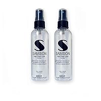 Samson Hair Fiber locking Replaces Hair Gel Spray for Men and Women (Short Hair) Fast Drying Unscented Non-Aerosol, Non Sticky Fantastic Light Weight Clear Spray Fast Drying Technology (2 Bottles of 4oz)