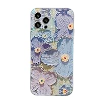 Painted Flowers Full Protective Phone Cover Flower Pattern Design Soft Phone Case for iPhone Xs/XR /11/11 pro/11 pro max/12/12 pro/12 pro max/13 /13pro /13 pro max (for iPhone 12)
