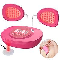 KTS Red & Blue Light Breast Therapy Machine,Electric Breast Massager for Enlargement Lifting,Blood Circulation,Skin Tightening,Anti Sagging,Anti Lobular Hyperplasia of Mammary Gland