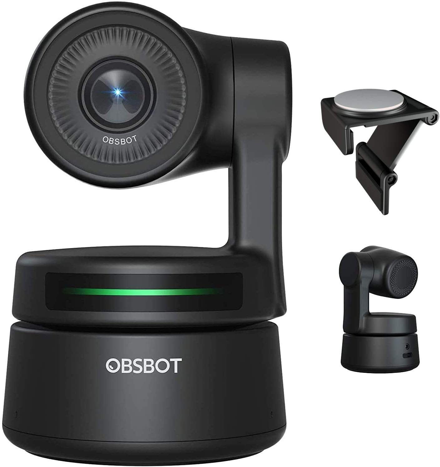OBSBOT Tiny AI-Powered PTZ Webcam 1080P Webcam with Mic for Online Teaching Video Conferencing Recording and Streaming on Zoom/Skype/YouTube/Meet, ...