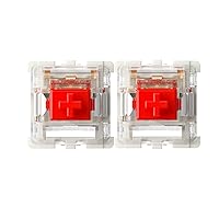 kutethy Gateron G Red Pro Switches Pre-Lubricated 3 Pin RGB SMD Linear for Mechanical Gaming Keyboard (Pack of 108, Red)