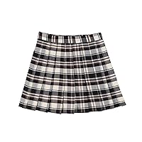 Skirt Fashion Women's Summer Mini Korean Style Black Girly Pleated A-Line Autumn Plaid Skirt