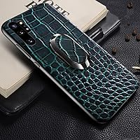 Crocodile Pattern Leather Phone case for Samsung Galaxy Note 10 9 Plus A50 A70 A51 S20 Ultra S10 S7 S8 S9 Plus Magnetic Kickstand Cover,Green,for Galaxy A51(5G)