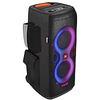 JBL PartyBox 110 Portable Party Speaker Bundle with gSport Cargo Sleeve (Black)