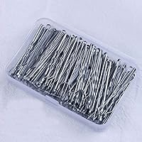 hair clips barrettes for women 150Pcs/Box Metal Hair Clips for Wedding Women Hairpins Barrette Curly Wavy Grips Hairstyle Bobby Pins Hair Styling Accessories By FFYY (Color : Silver)