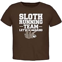 Sloth Running Team Just Hang Toddler T Shirt