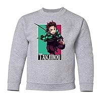 Slayers Tanjirou Manga Series Character Youth Crewneck Sweater