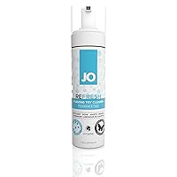 JO Refreshing Toy Foaming Cleaner, Advanced Hygienic Formula Safely and Effectively Cleans Intimate Toys, 7 Fl Oz