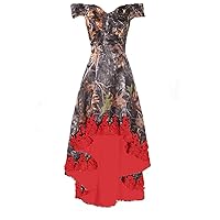 Cap Sleeves Camo Wedding Dresses Bridal Reception Evening Banquet Prom Dress with Lace Trim