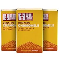 Equal Exchange Organic Caffeine Free Chamomile Tea, 20-Count (Pack of 3) (13311)