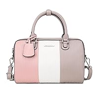 Pomelo Best Ladies Shoulder Bag Top Handle Small Stylish PU Leather Crossbody Shoulder Bag for Women Pink/White/Grey