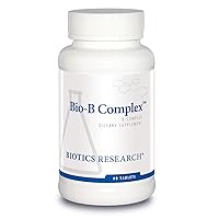 Bio B Complex High Potency B-Complex with Folate and Vitamins B2, B6 and B12 for Energy Production. Supports Cardiovascular Function, metabolic Pathways, Brain Health 90 Tabs