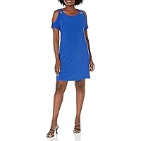 Nine West Women's Emma Ss Cold Shoulder Dress