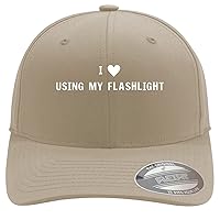I Heart Love Using My Flashlight - Soft Flexfit Baseball Hat Cap