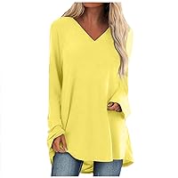 FYUAHI Women's Fall Shirts for Women Plus Size Fashion Casual Long Sleeve Halloween Print Round Neck Pullover Top Blouse