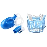 Portable Urinals for Men Spill Proof Disposable Urine Bags Pee Bags for Travel 24