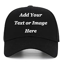 Custom Baseball Cap with Your Text,Personalized Adjustable Trucker Caps Casual Sun Peak Hat for Gifts