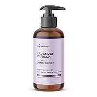 Natural Lavender Vanilla Conditioner - Gentle Calming Multitasking Cleanser - Nourishing & Restorative - Jojoba Oil - Sulfate Paraben & Silicone Free - Safe for color treated hair 16 oz