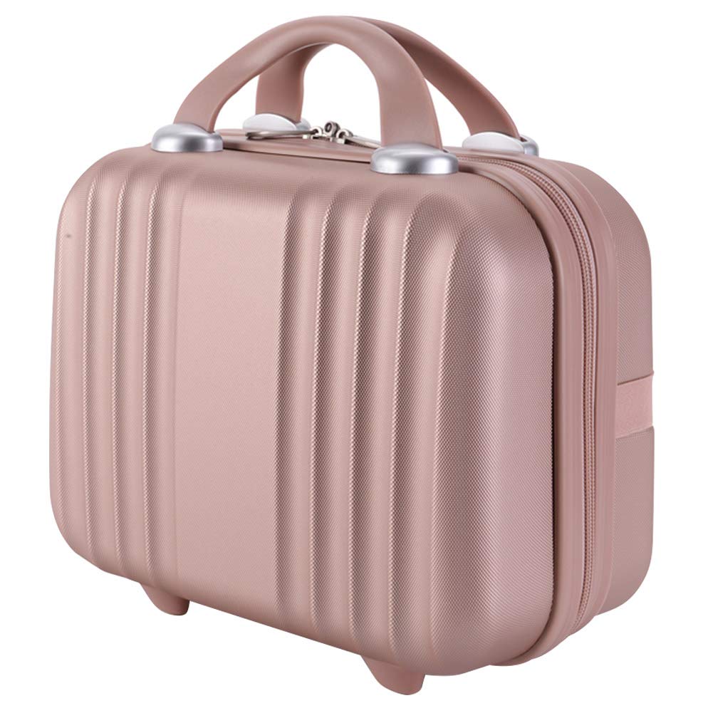 Exttlliy Mini Hard Shell Hard Travel Luggage Cosmetic Case, Small Portable Carrying Case Suitcase for Makeup
