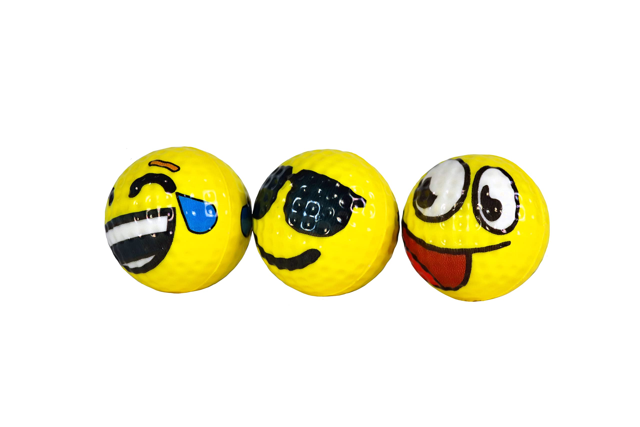 Izzo Golf Emoji Practice Golf Balls - 12 Pack Foam Practice Golf Balls Training aid
