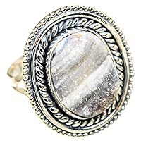 Ana Silver Co Desert Druzy Ring Size 8.5 (925 Sterling Silver) - Handmade Jewelry, Bohemian, Vintage RING107195