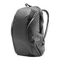 Peak Design Everyday Backpack Zip 20L Black, Carry-on Backpack with Laptop Sleeve (BEDBZ-20-BK-2)