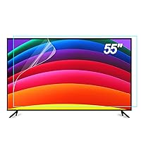 Anti Glare Film for TV 55 Inch Out Blue Light, Anti UV Relieve Eye Strain, 55 Inch TV Anti Glare Film Frosted Surface Anti Scratch