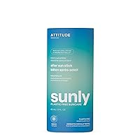 After Sun Care Stick, EWG Verified, Plastic-Free, Soothes and Hydrates, Vegan and Mineral Based Formula, Mint and Cucumber, 2 Fl Oz