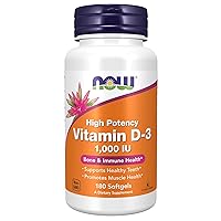 Supplements, Vitamin D-3 1,000 IU, High Potency, Structural Support*, 180 Softgels