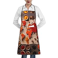 African animals Bapcoku Cute Apron With Pockets For Men Women Chef Kitchen Cooking Baking Gardening