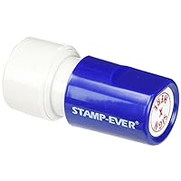 Pre-Inked Round Message Stamp, Sign Here, Stamp Impression Size: 3/4-Inch Diameter, Red (5977)
