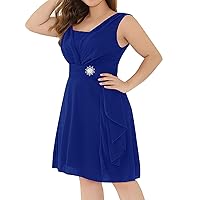 Womens Summer Dresses Ladies Dress New Clothing Ladies Sleeveless Round Neck Tight Casual Gradient Dress(Blue,XX-Large)
