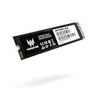 acer Predator GM7000 4TB M.2 SSD 2280 NVMe Gen4 Internal Gaming SSD, Compatible with PS5 Up to 7400MB/s - BL.9BWWR.107