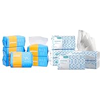 Winner 1080 Sheets Facial Towel Double Texture Cotton Tissues with OEKO-Tex Safety Certified, 7.87in x 7.87in