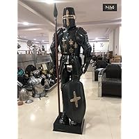 NauticalMart Medieval Knight Full Suit Of Armor Combat Templar Armour Crusader Halloween Costume