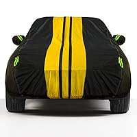 High Density Aluminum Film Full Car Cover,Sunscreen Waterproof UV Prevention Snowproof Wind and Windproof,Suitable for Indoor Outdoor,for Sedan (178