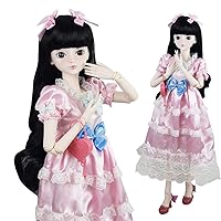 Butterfly Girl 1/3 SD Doll 24 inch Ball Jointed Dolls Figure + Full Set Accessories + Shoes + Hair + Clothes Surprise Gift