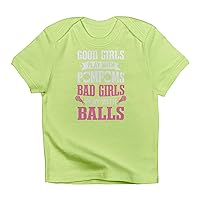 CafePress Lacrosse Player Bad Girls Play with Balls T Shirt Cute Infant T-Shirt, 100% Cotton Baby Shirt