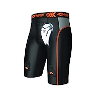 Shock Doctor Men's Core Support Hockey Shorts with Protective Bioflex Cup (Youth/Boys)